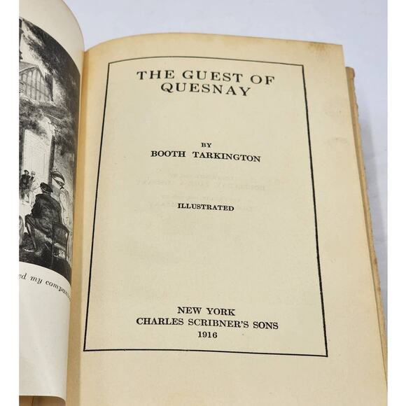 The Guest Of Quesnay By Booth Tarkington Illustrated Antiquarian Vintage 1916 - Picture 2 of 12